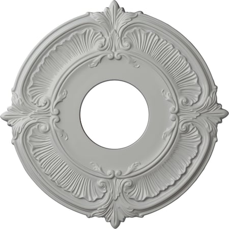 Ekena Millwork Attica Ceiling Medallion (Fits Canopies up to 3 1/2"), Hand-Painted Frost, 12 3/4"OD x 4"ID x 1/2"P CM12ATFRF